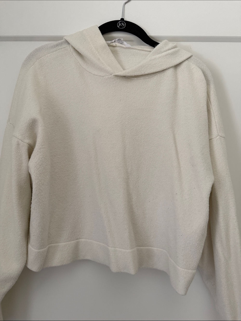 BB Dakota Cream Hooded Crewneck Sweater